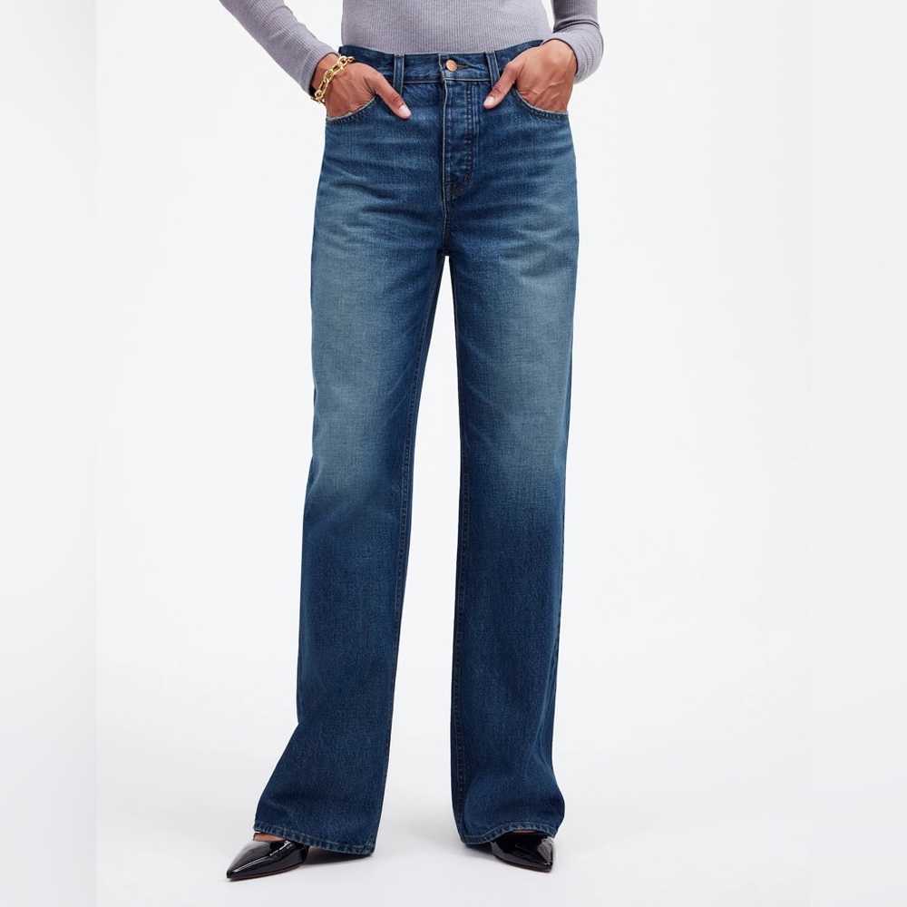 Madewell petite low slung baggy jeans in moffat wash 29P - Picture 2 of 8